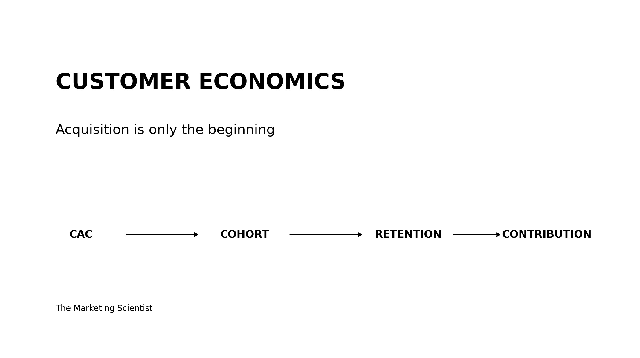 <br><br><br><br><br><br>Customer Economics: Acquisition Is Only the Beginning<br><br>
